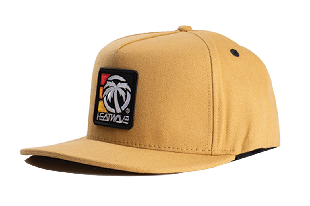 Heat Wave 3 Stripe Canvas Hat - Tan