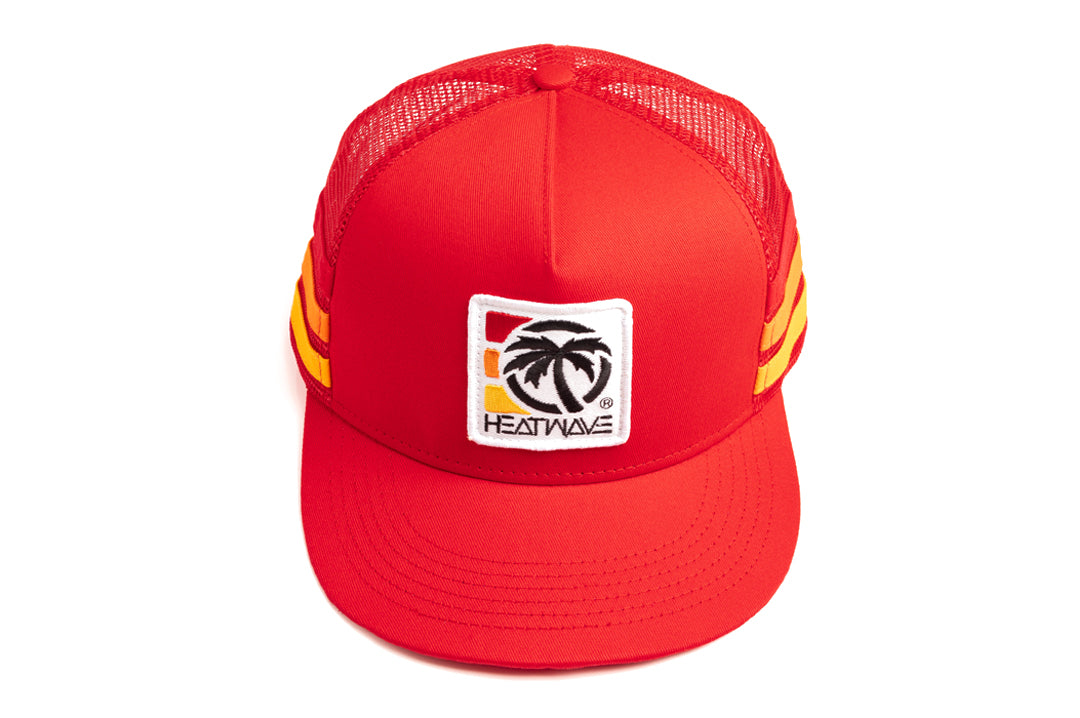 Top of the Heat Wave Visual 4 Speed Stripe Trucker Hat.