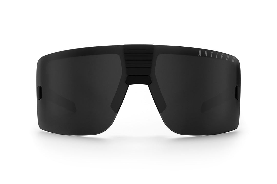 Front of Heat Wave Visual Vector with black frame and anti-fog black lens.