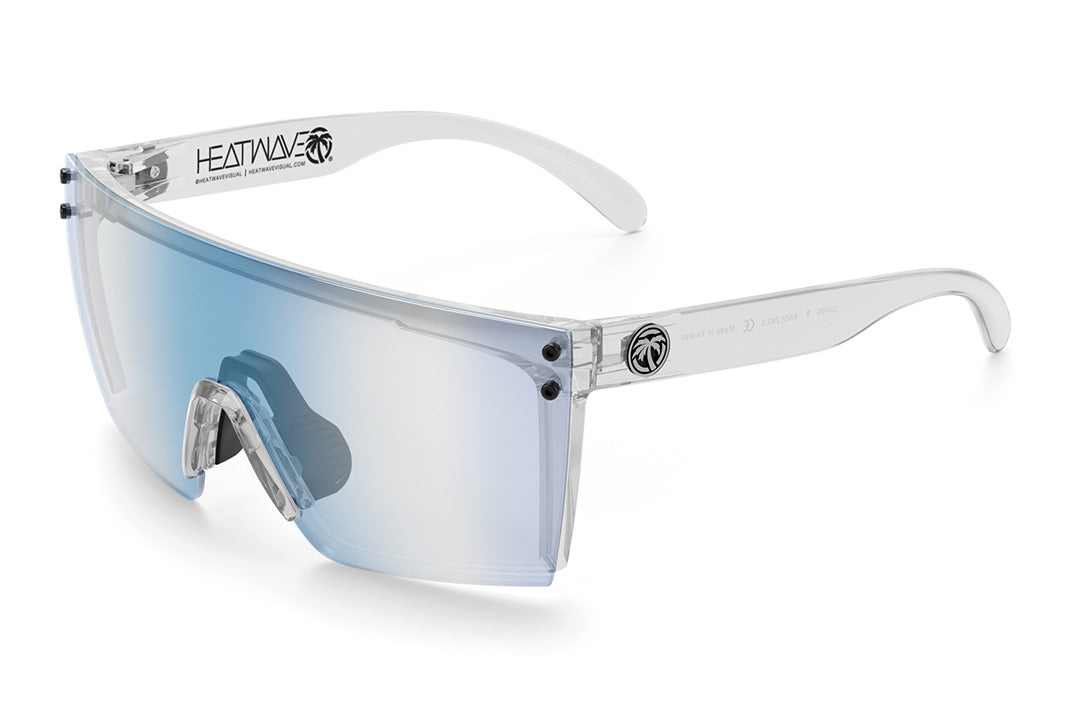 Heat Wave Visual Lazer Face Safety Glasses Z87 Compliant Clear Blue Light Blocking Lens