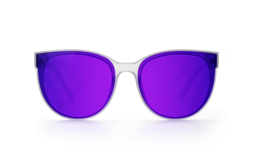 Heat Wave Visual Carat Sunglasses with vapor frost frames and ultra violet lenses.