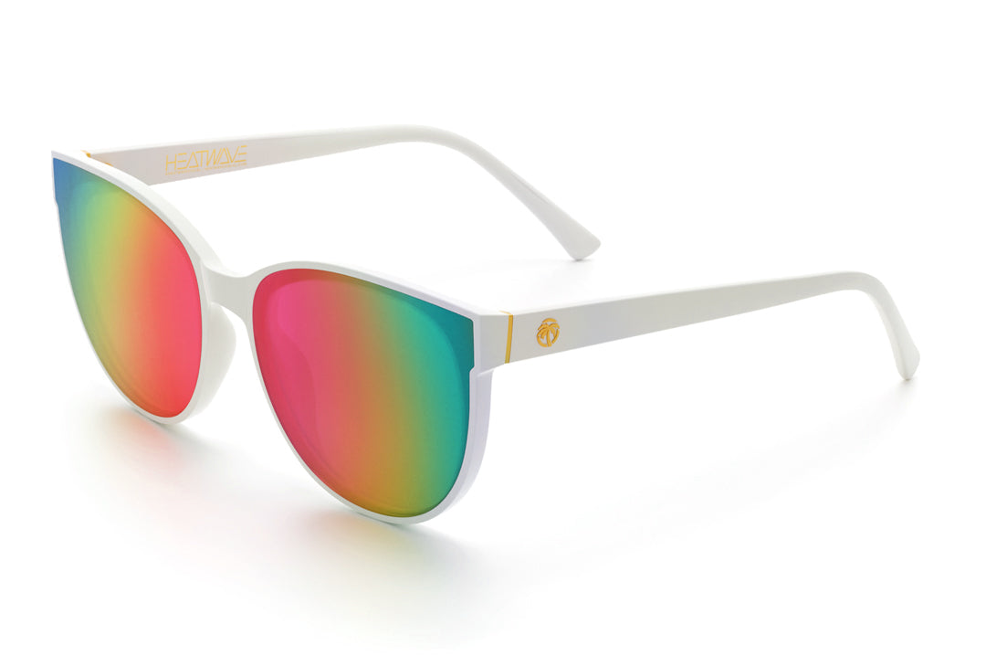 Carat Sunglasses: WHITE | Heat Wave Visual display picture 2