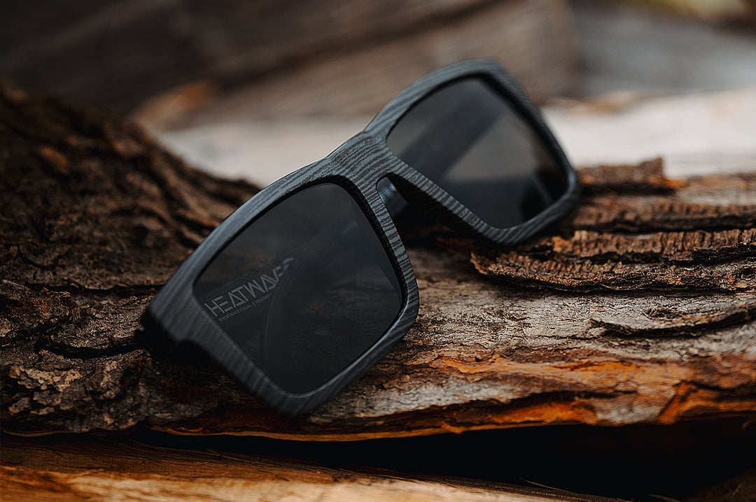 The VISE Z87 Sunglasses: Deadwood placed on a tree