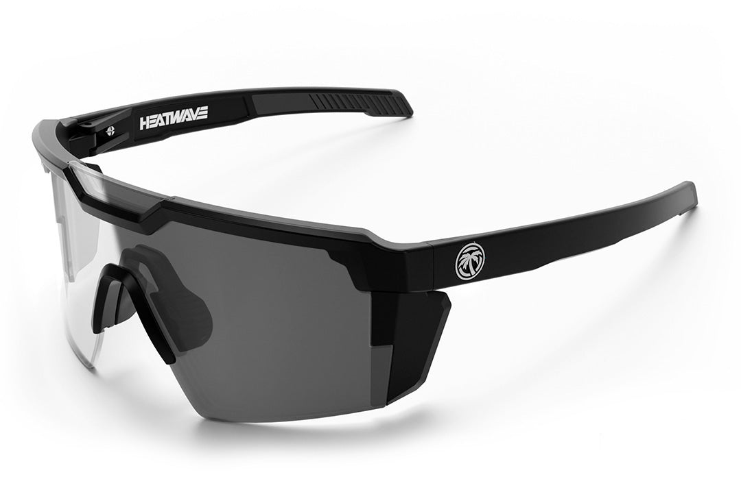 Heat Wave Visual Future Tech Sunglasses with black frame and photochromic lens.