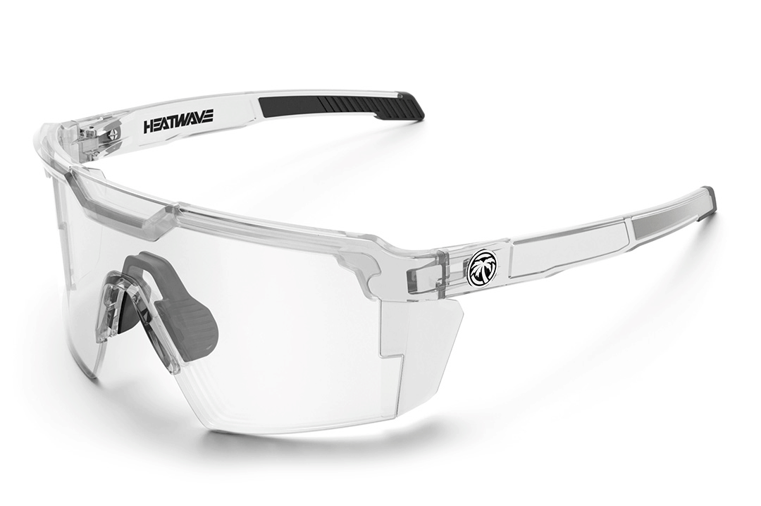 Future Tech Sunglasses: Vapor Clear Frame Photochromic Lens Z87+