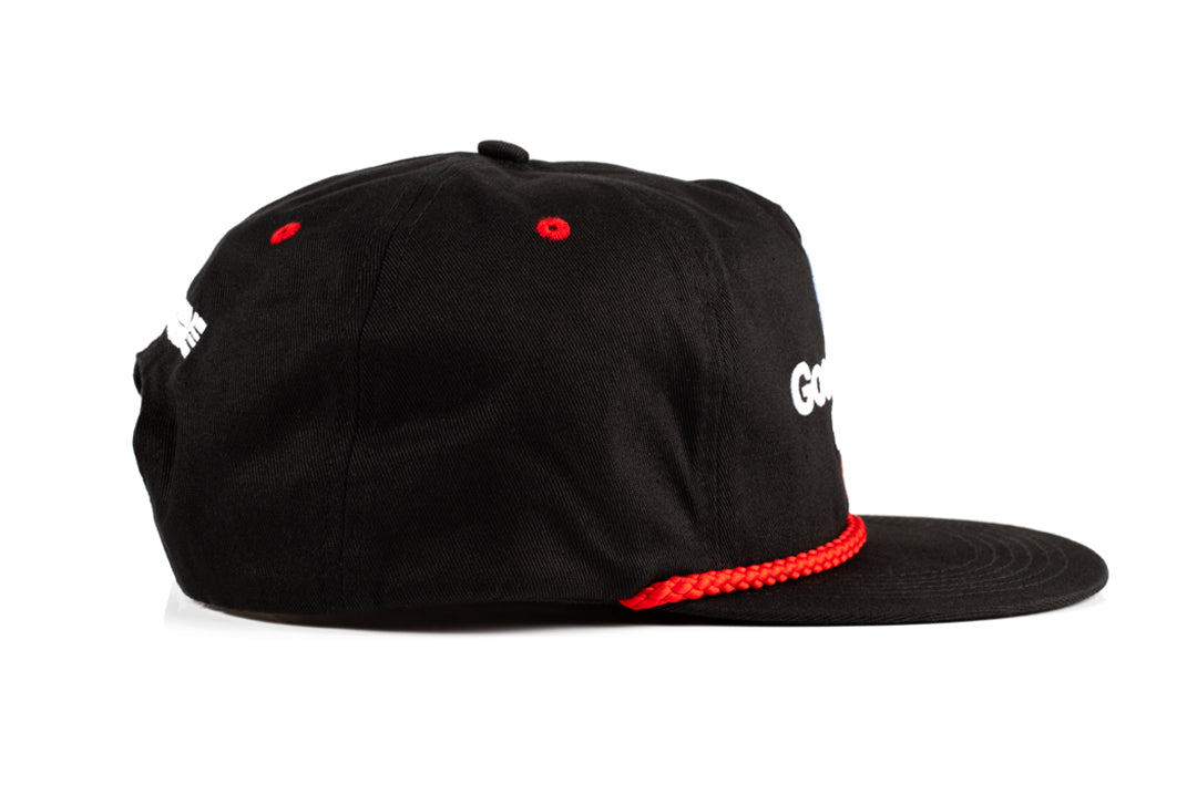 Side of the Heat Wave Visual GM Goodwrench hat in black.