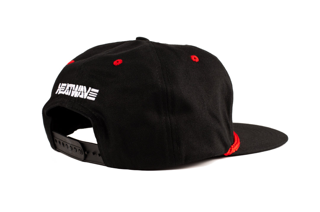 Back of the Heat Wave Visual GM Goodwrench hat in black.