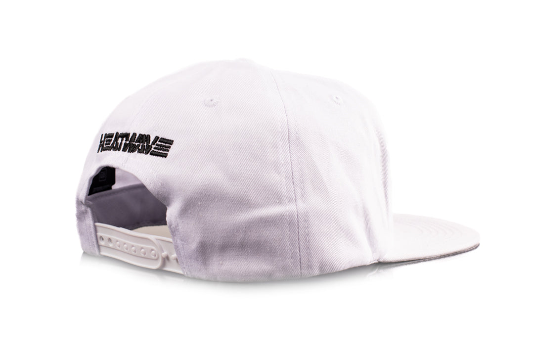 Back of the Heat Wave Visual GM Goodwrench hat in white. 