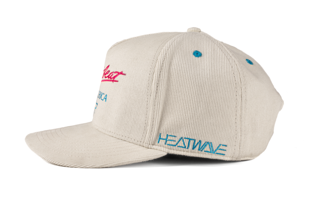 HWV Chevrolet Heart Beat of America Hat - OFF WHITE Cord
