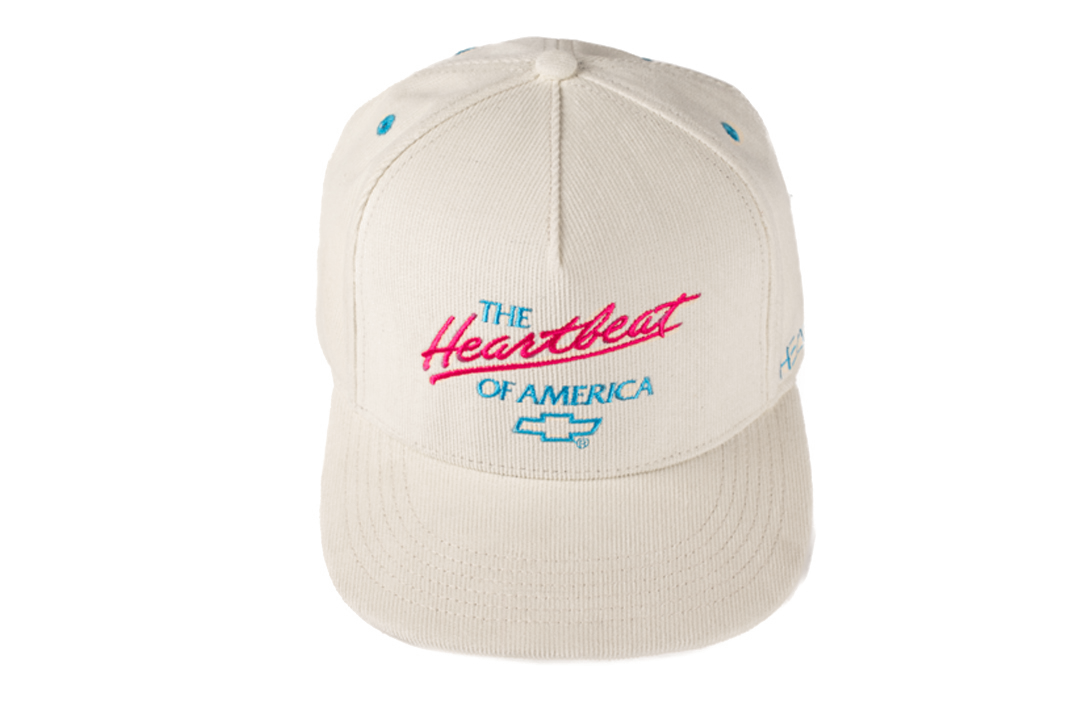 HWV Chevrolet Heart Beat of America Hat - OFF WHITE Cord