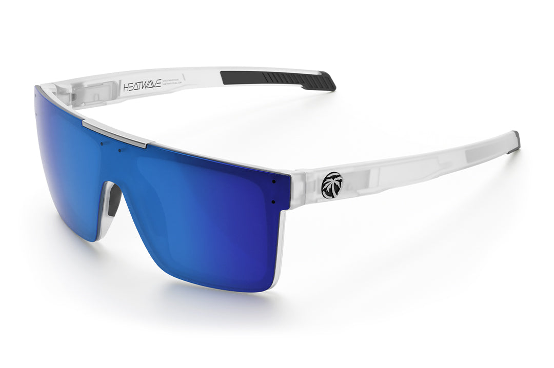 The Performance Quatro Sunglasses: Vapor Frost Frame Coastal Lens Z87+ on a white background.