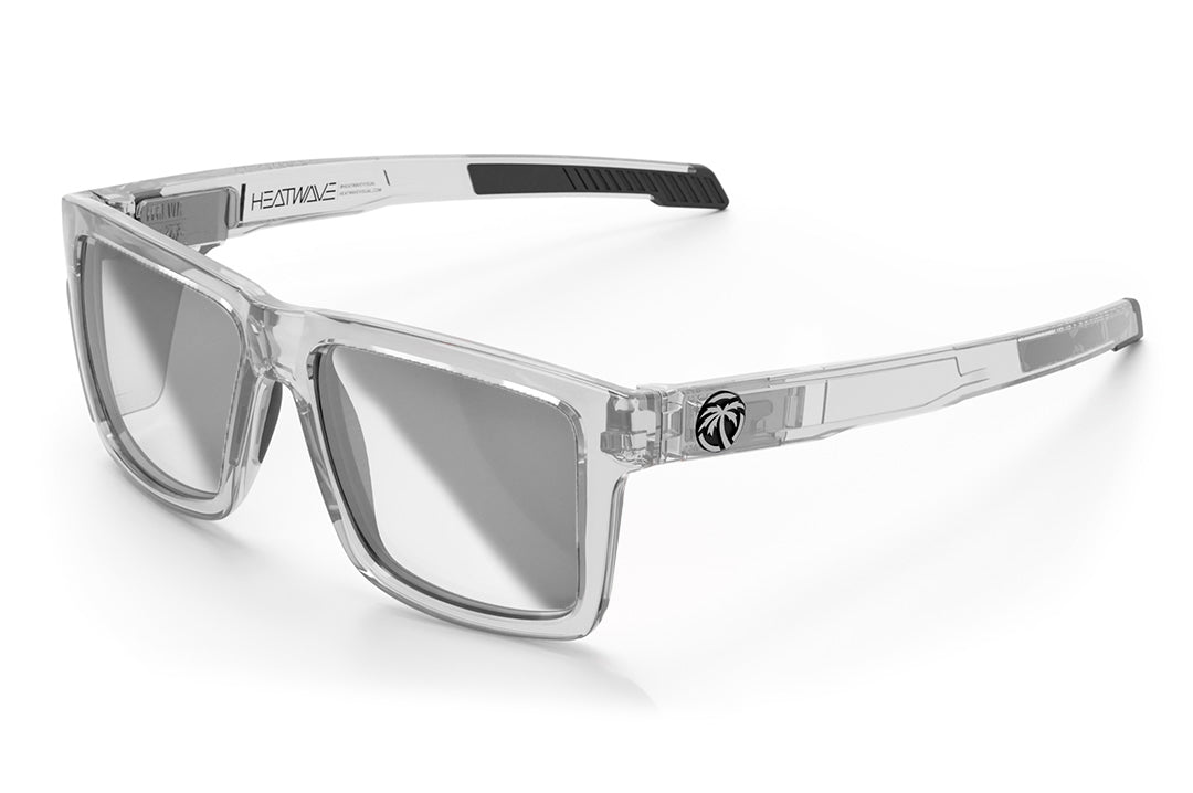 Heat Wave Visual Performance Vise Sunglasses with vapor clear frame, photochromic lenses