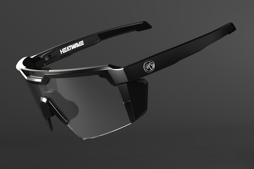 Future Tech Sunglasses: Black Frame Photochromic Lens Z87+