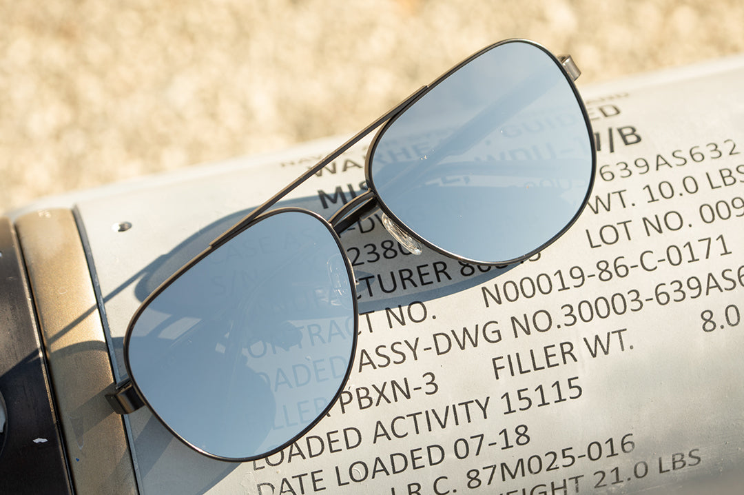 Incline Sunglasses: SATIN Black Frame SILVER Lens