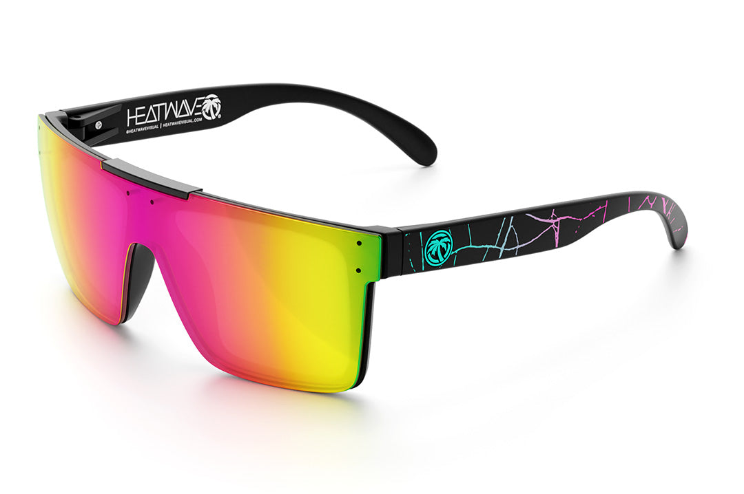 Lazer Face Single Lens Sunglasses: Savage Spectrum | Heat Wave Visual Polarized / No