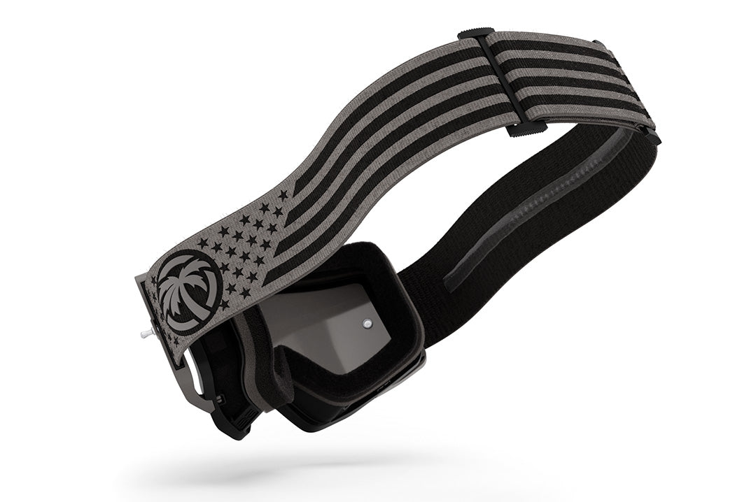 Back of the Heat Wave Visual MXG 250 Motosport Goggle in the socom black color way.