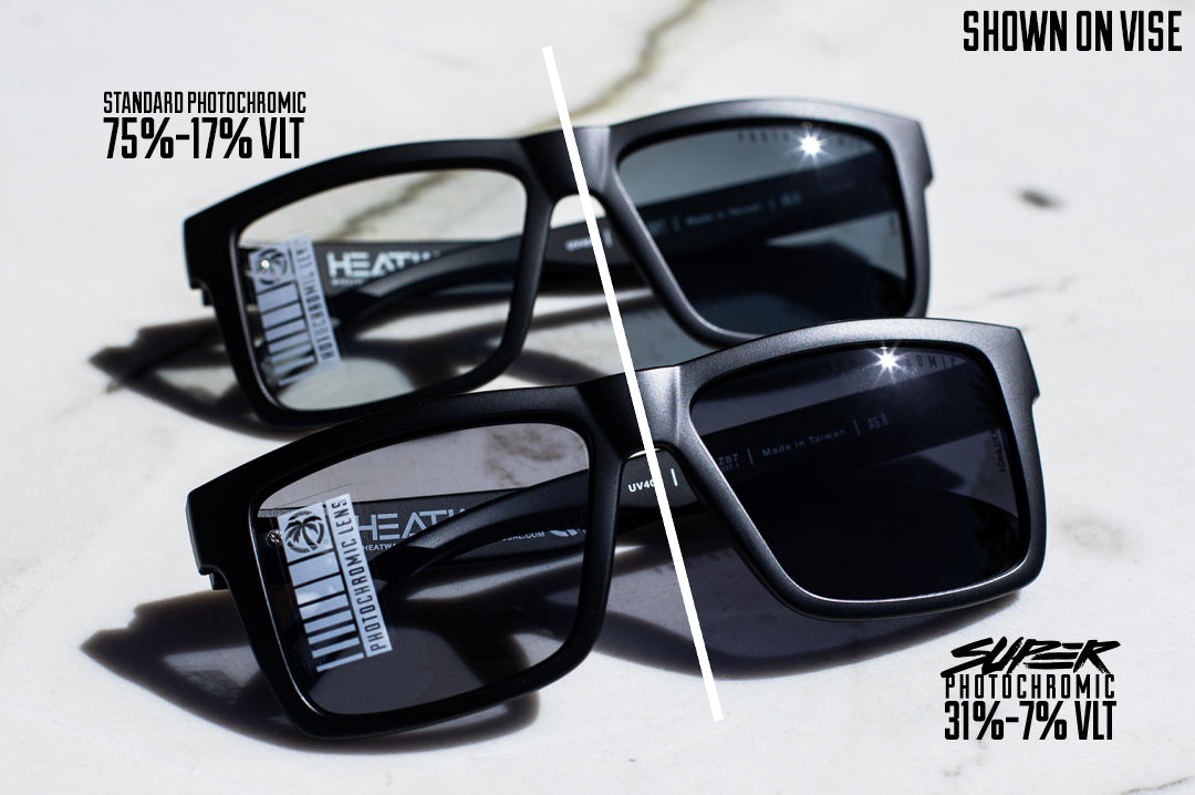 VISE Z87 Sunglasses Black Frame: SUPER Photochromic Lens