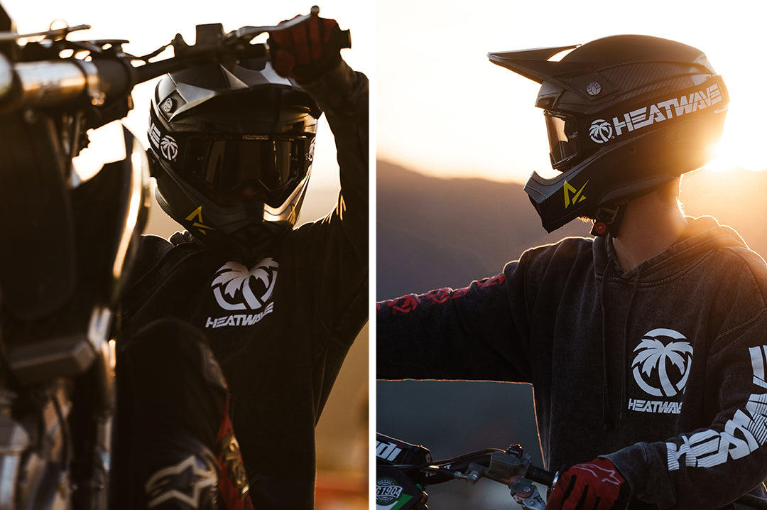 Dirt biker wearing the Heat Wave Visual MXG-250 Motosport Goggle.