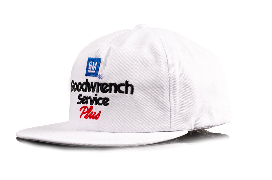 Heat Wave Visual GM Goodwrench hat in white.