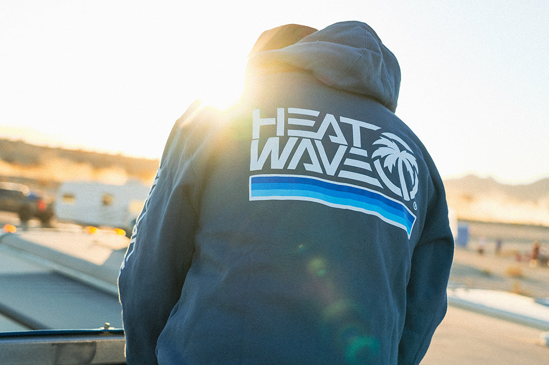 Heat Wave Retro Stripe Sweatshirt Storm Blue (SIZE 3XL ONLY)