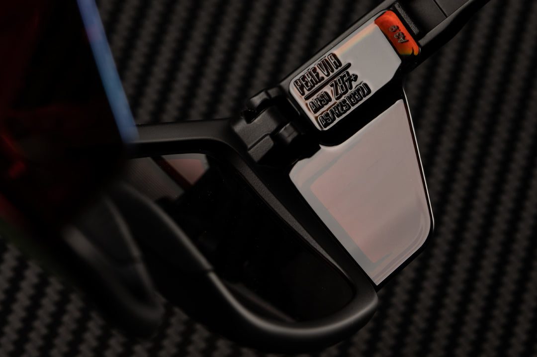 Close up of the Heat Wave Visual Performance XL Vise side shields.