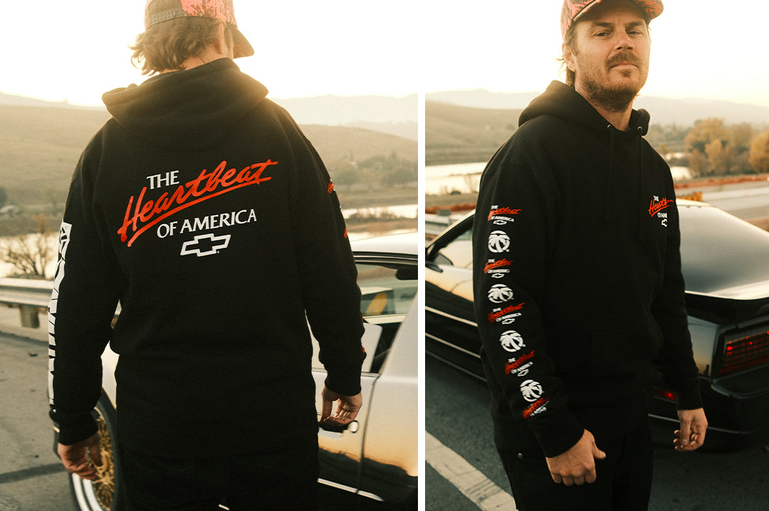 Heat Wave X Chevrolet Heartbeat of America Sweatshirt - Black and Red