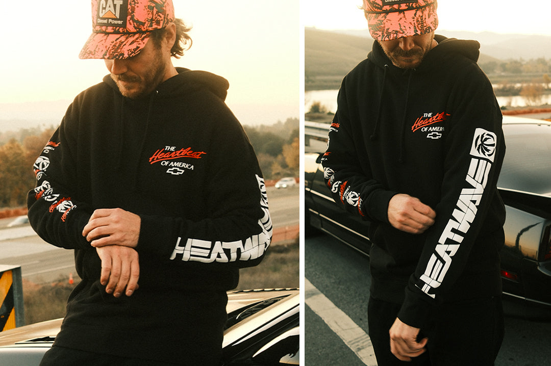Heat Wave X Chevrolet Heartbeat of America Sweatshirt - Black and Red