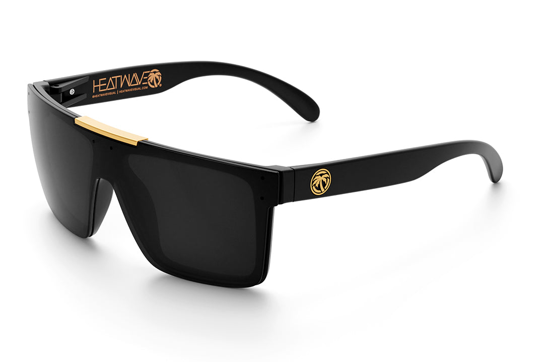 Quatro Z87 Sunglasses: Black Heat Wave Visual