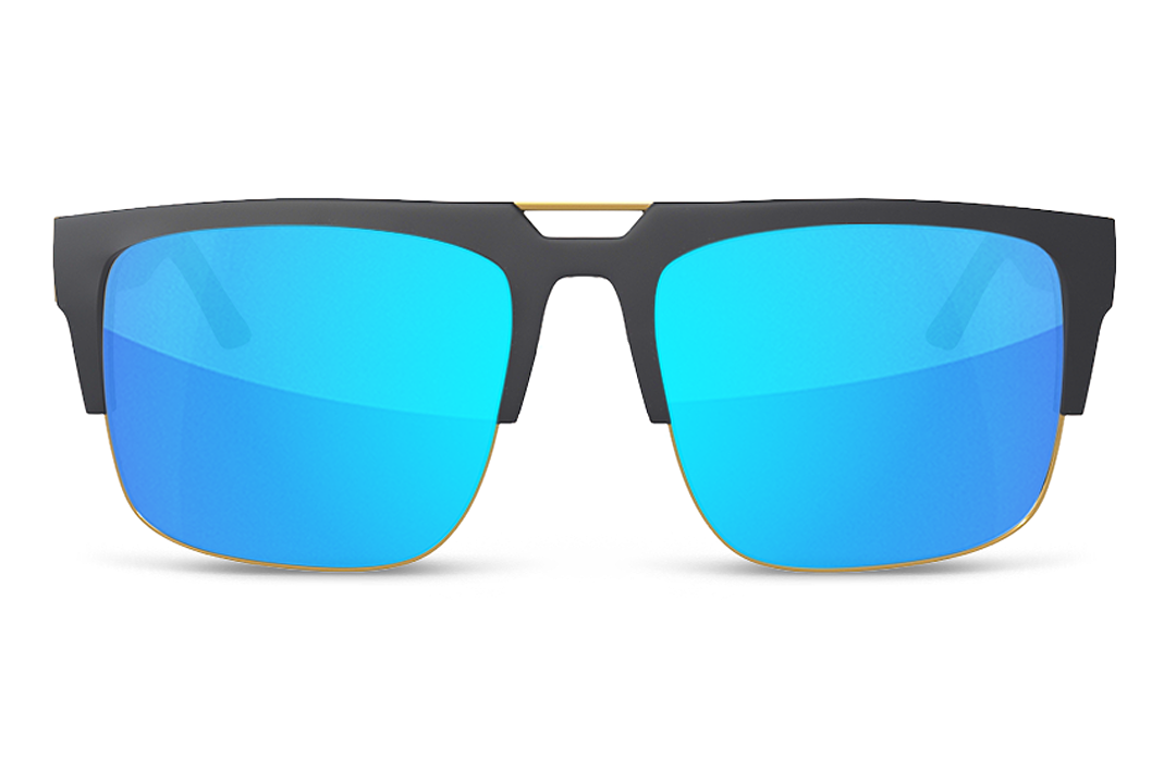 Heat Wave Visual Interceptor galaxy blue lenses.