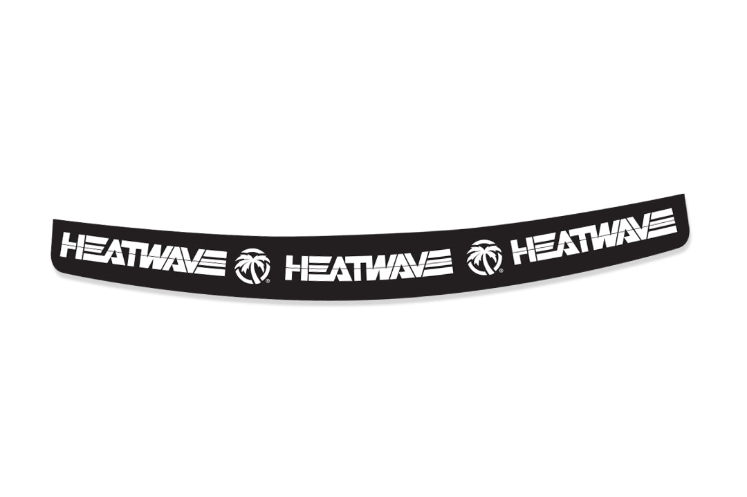 Heat Wave Visual Simpson Helmet Visor Stickers.