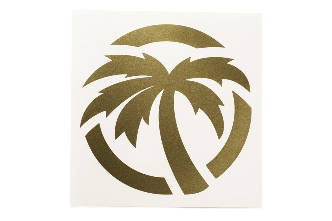 Heat Wave Visual 12 Inch Gold Icon Decal.