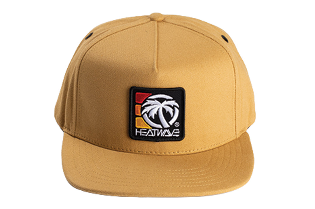 Heat Wave 3 Stripe Canvas Hat - Tan