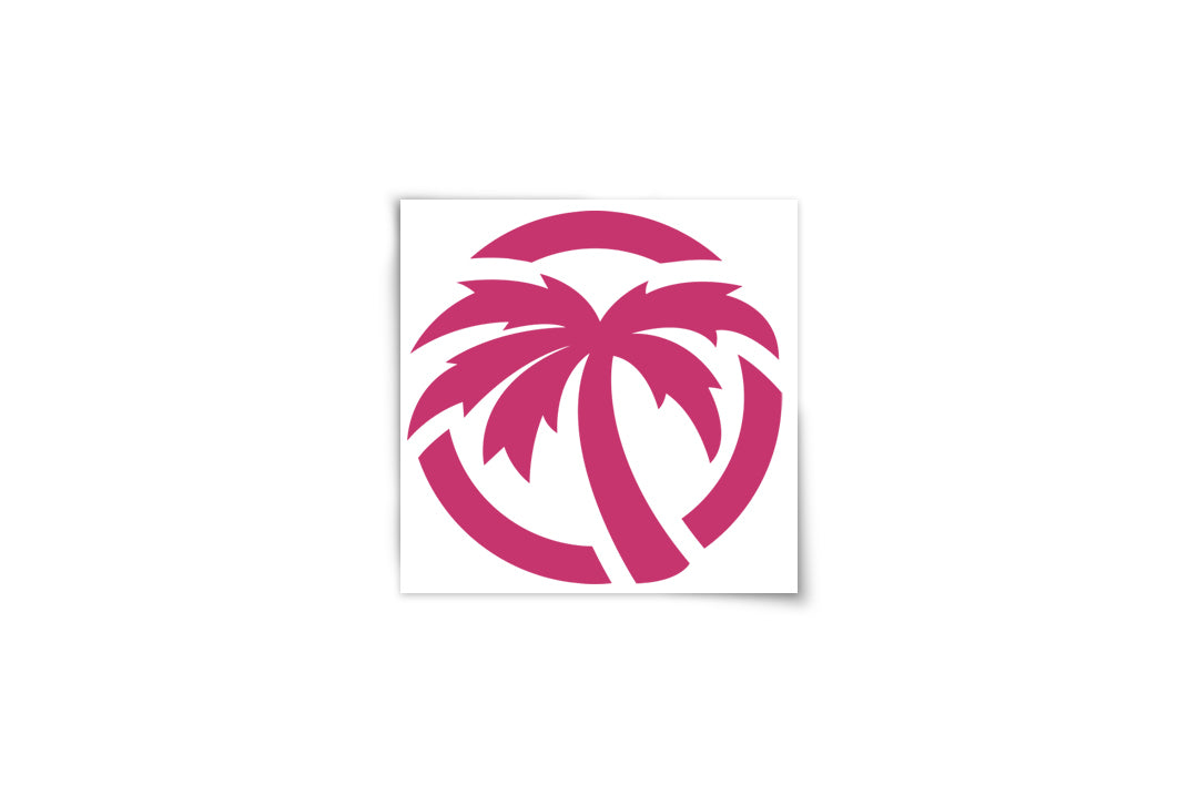 Heat Wave Visual 3 Inch Pink Icon Decal.