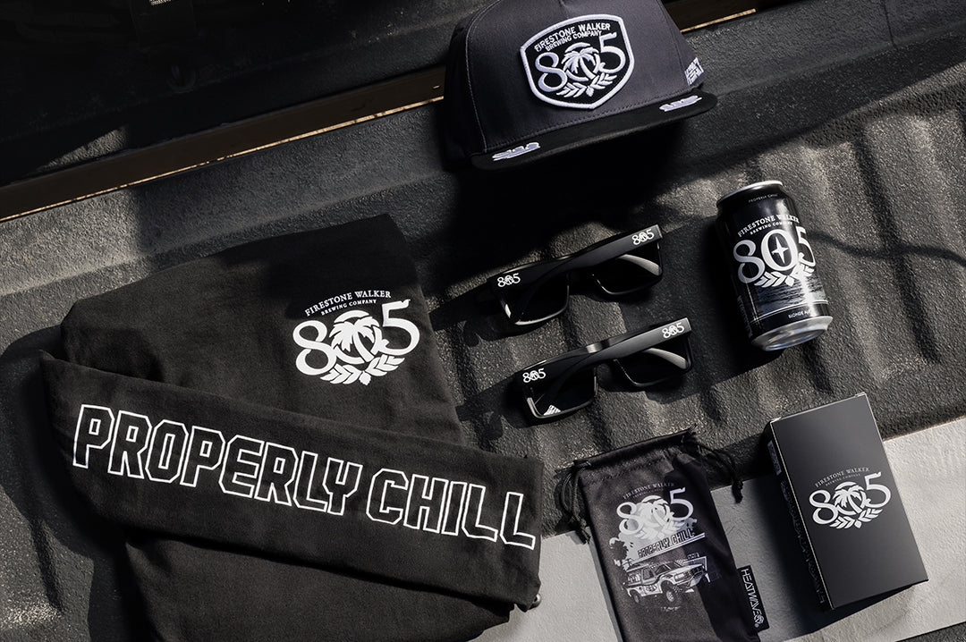 Collage of the Heat Wave x 805 Properly Chill Long Sleeve T-Shirt - Black and collection products