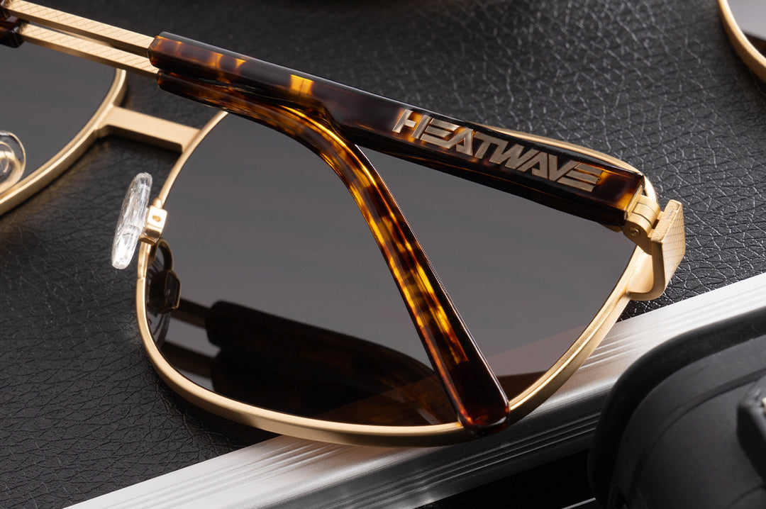 Nimitz Sunglasses: Tortoise Brown Lens | Heat Wave Visual