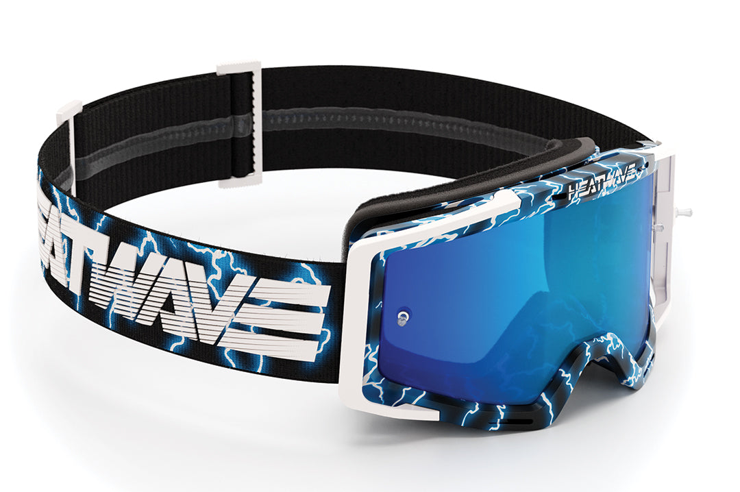 Heat Wave Visual MXG 250 Motosport Goggle in the Lightning color way.