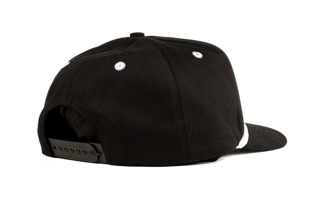 Back view of the Heat Wave Visual Bolt Patch Black Hat.