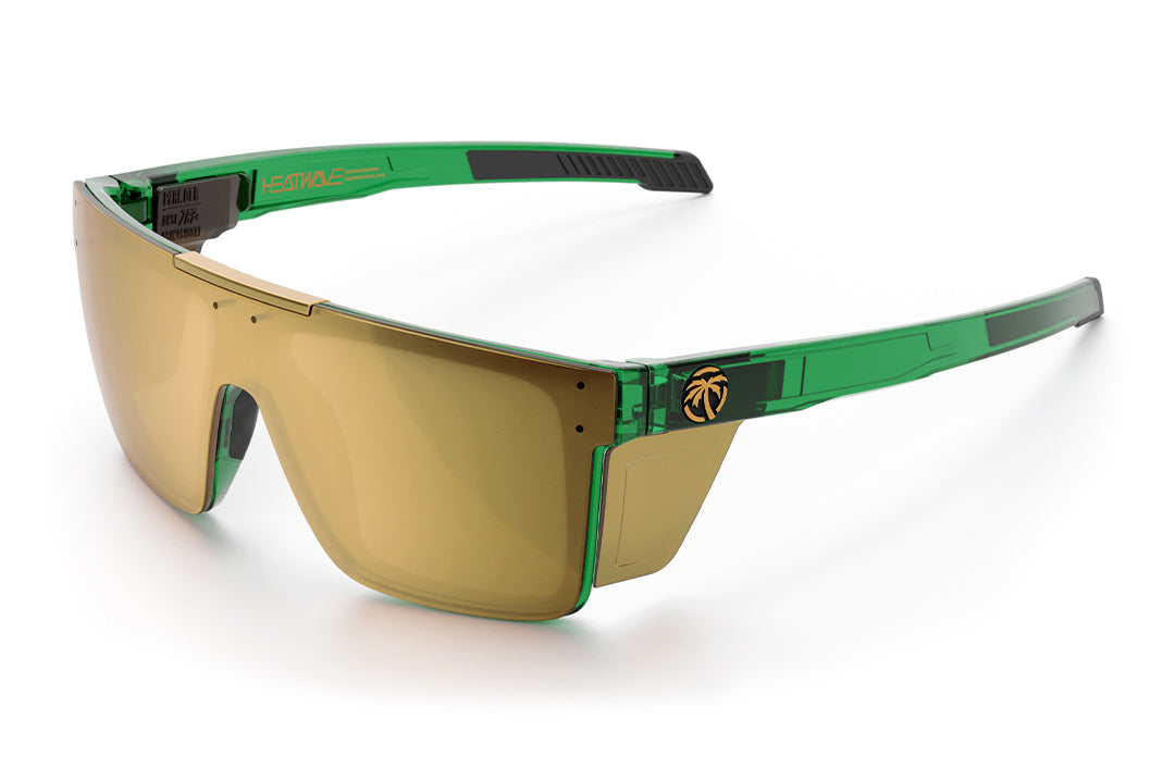 キャプテン Performance Quatro Sunglasses: Cycad Green Z87+ | Heat Wave Visual