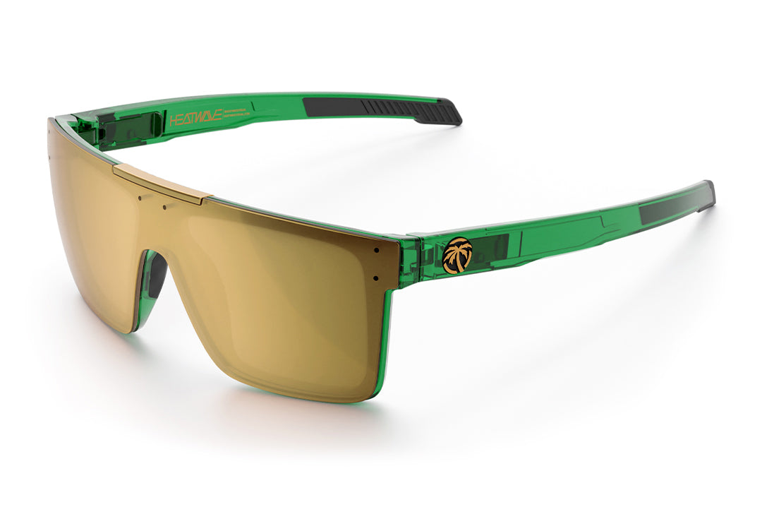 Performance Quatro Sunglasses: Cycad Green Z87+ | Heat Wave Visual