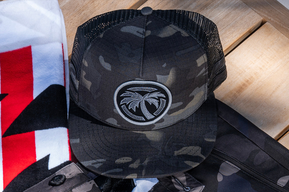 HWV Icon Trucker Hat MIDNIGHT CAMO