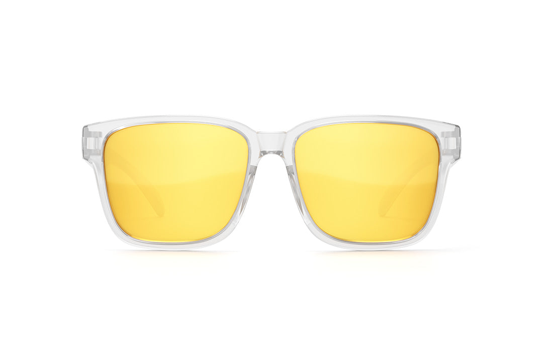 Heat Wave Visual Apollo Sunglasses Vapor Clear w Gold Rush Lens