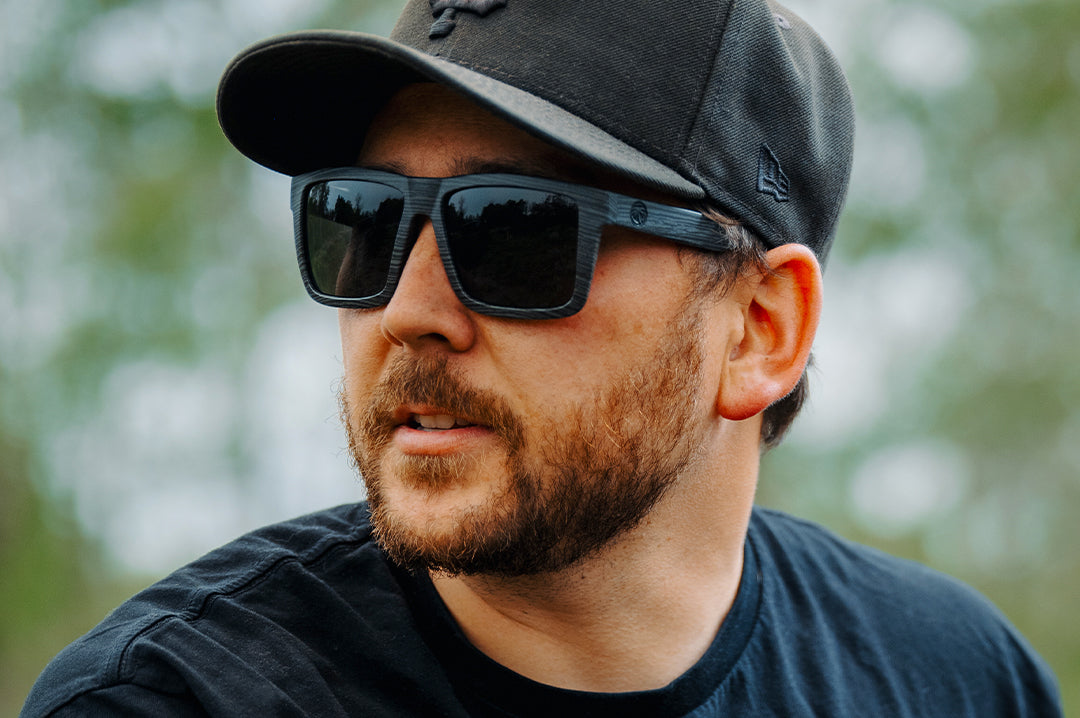 Man wearing the XL VISE Z87 Sunglasses: Deadwood