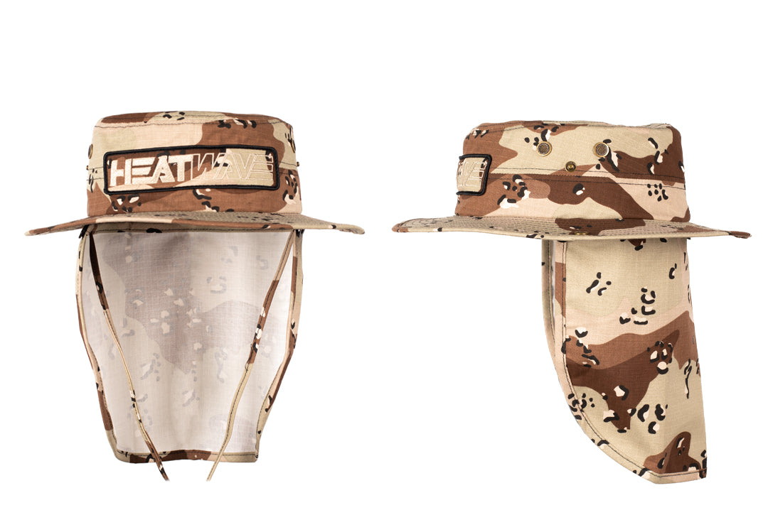 Side view of the Heat Wave Visual Desert Storm Boonie Hat.