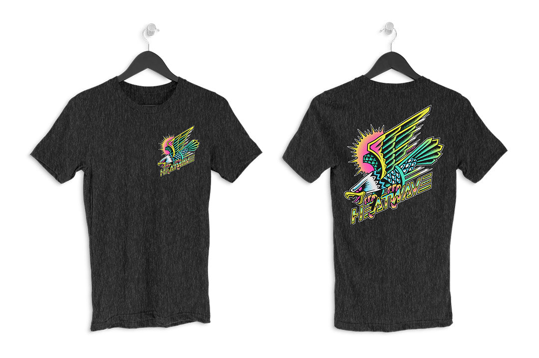 Heat Wave Visual Electric Eagle Mineral Wash T-Shirt.