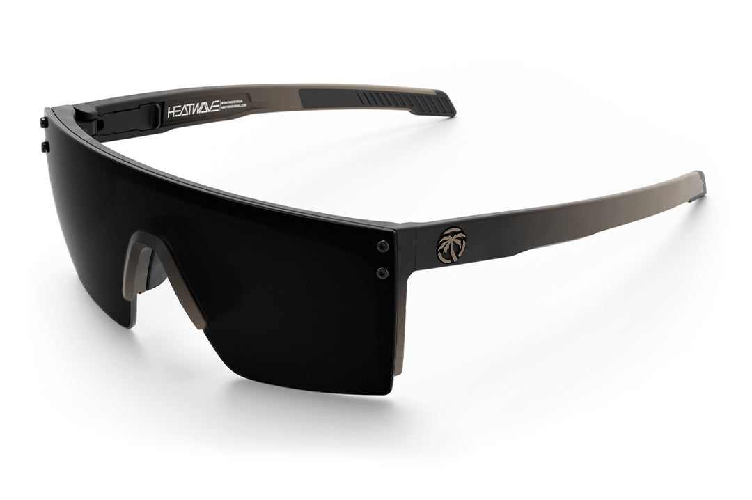 3/4 angle of the Performance Lazer SLIM Sunglasses: FDE Fader Z87+ on a white background