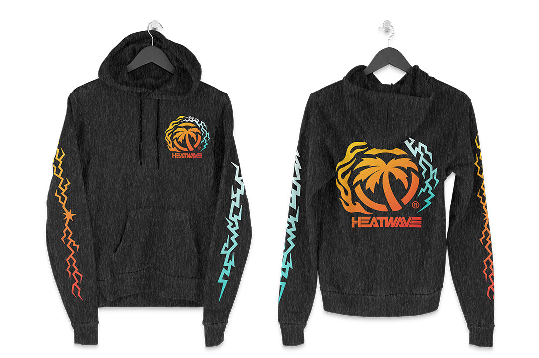 Heat Wave Visual Fire and Ice Mineral Wash Sweatshirt.