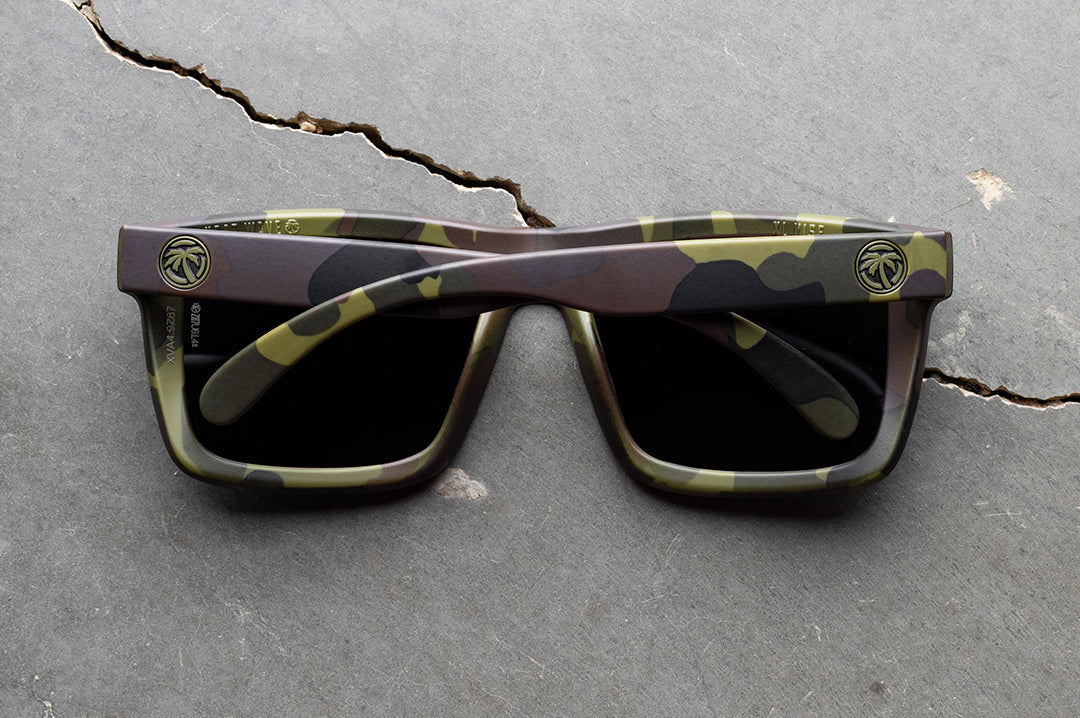 XL VISE Sunglasses: Fleck Camo | Heat Wave Visual