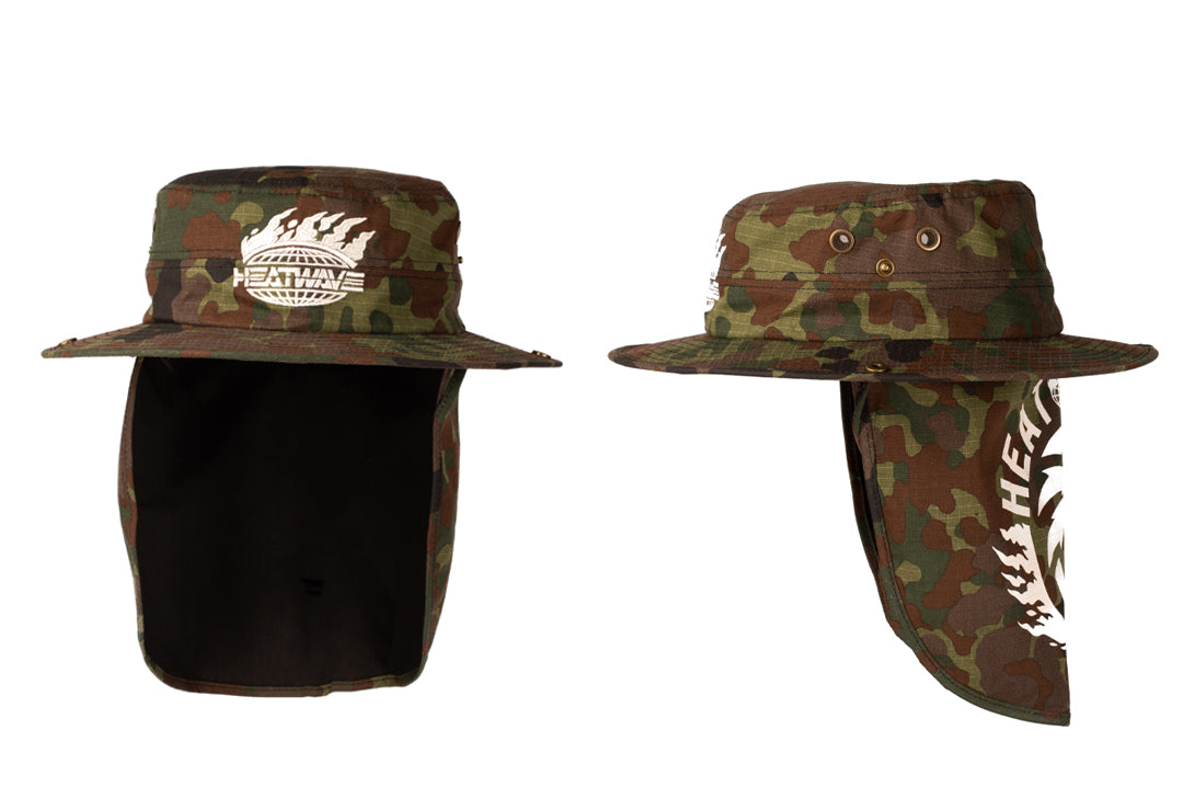 Heat Wave Visual Flektarn Camo Boonie side view. 