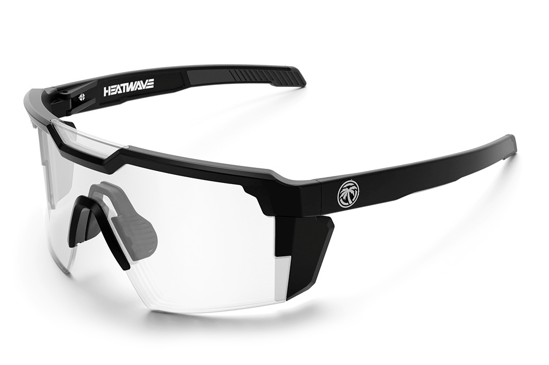Future Tech Sunglasses: Black Frame Photochromic Lens Z87+