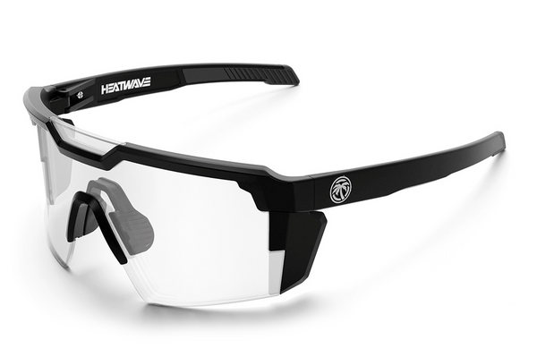 Future Tech Sunglasses: Black Frame Photochromic Lens Z87+